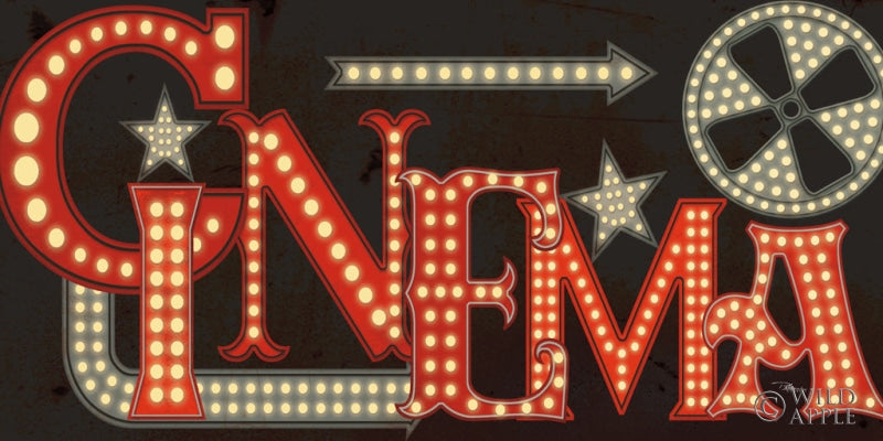 Reproduction of Movie Lights I v2 by Pela Studio - Wall Decor Art