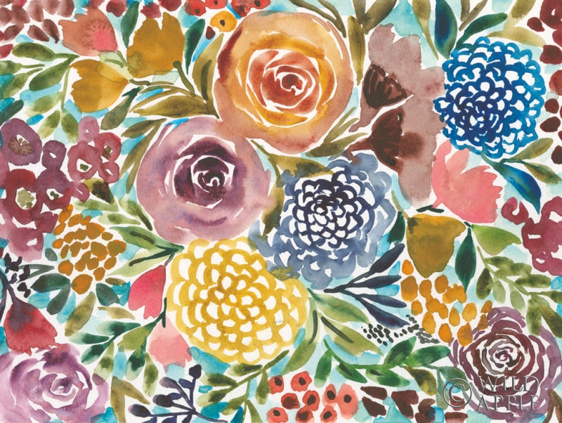 Reproduction of Spray of Flowers by Cheryl Warrick - Wall Decor Art