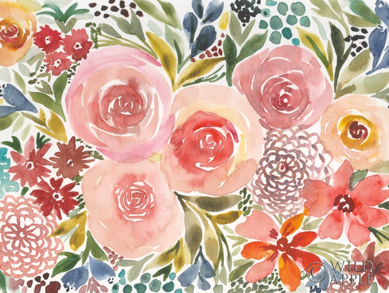 Reproduction of Full Bloom I by Cheryl Warrick - Wall Decor Art