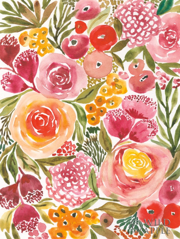 Reproduction of Full Bloom II by Cheryl Warrick - Wall Decor Art