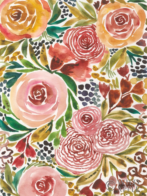 Reproduction of Full Bloom III by Cheryl Warrick - Wall Decor Art