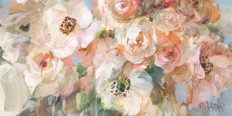 Reproduction of Blushing Bouquet Crop by Danhui Nai - Wall Decor Art