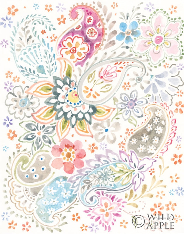 Reproduction of April Paisley by Danhui Nai - Wall Decor Art