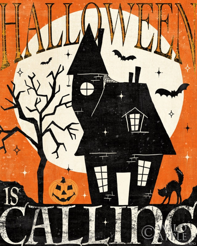 Reproduction of Halloween is Calling III by Veronique Charron - Wall Decor Art