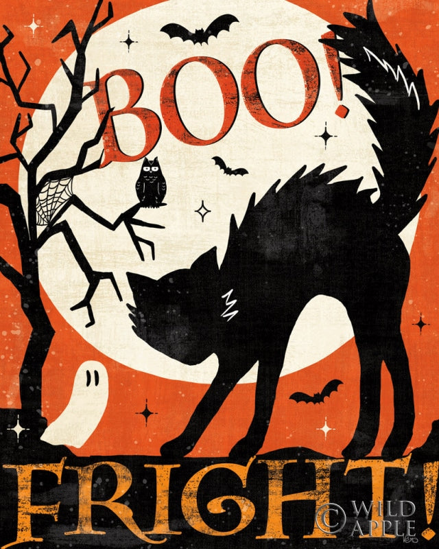 Reproduction of Halloween is Calling V by Veronique Charron - Wall Decor Art