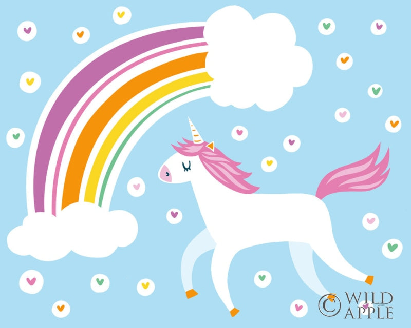 Reproduction of Happy Unicorn by Melissa Averinos - Wall Decor Art