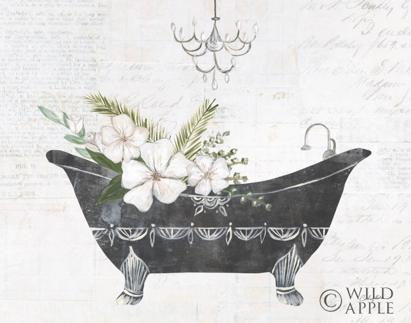 Reproduction of Floral Bath I by Courtney Prahl - Wall Decor Art