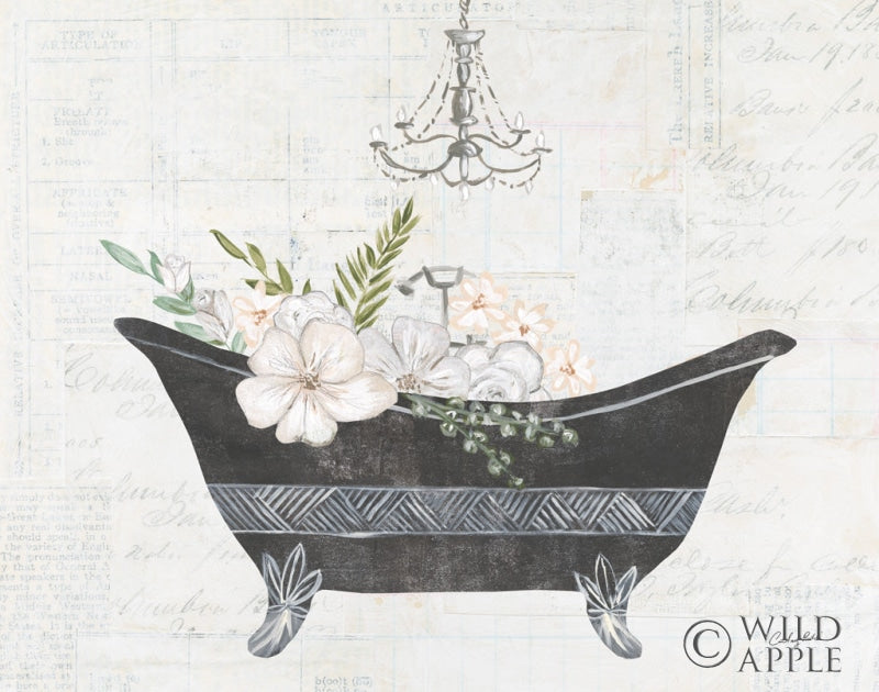 Reproduction of Floral Bath II by Courtney Prahl - Wall Decor Art