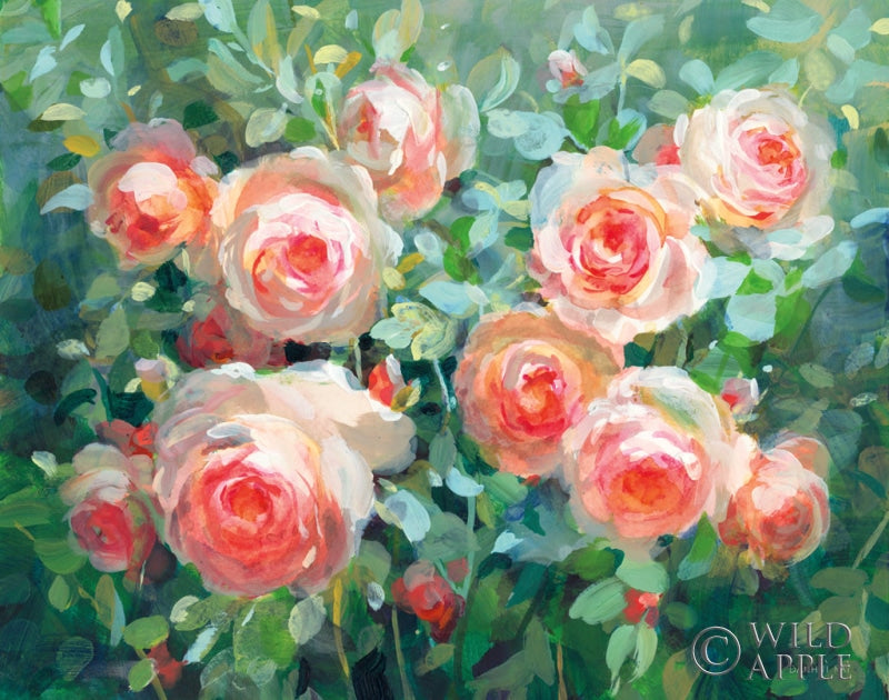 Reproduction of English Roses by Danhui Nai - Wall Decor Art