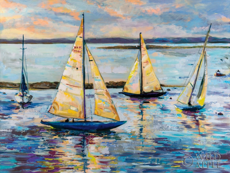 Reproduction of Out for the Day by Jeanette Vertentes - Wall Decor Art