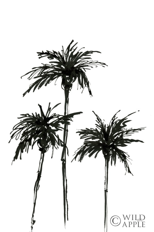 Reproduction of Dark Palms I by Chris Paschke - Wall Decor Art