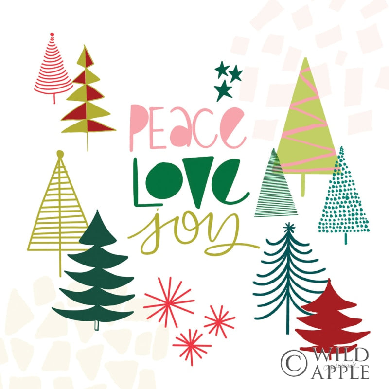 Reproduction of Peace Love Joy II by Cheryl Warrick - Wall Decor Art