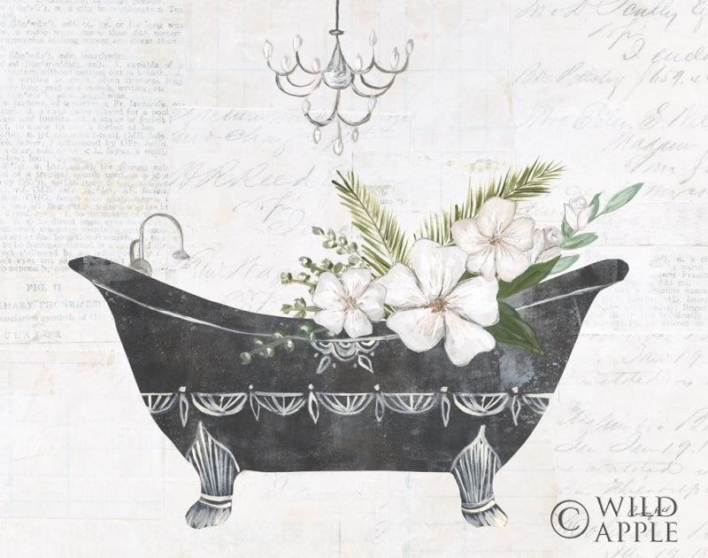 Reproduction of Floral Bath I Flipped by Courtney Prahl - Wall Decor Art