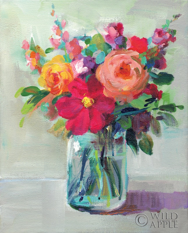 Reproduction of Cottage Garden Bouquet II by Danhui Nai - Wall Decor Art