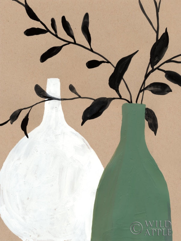 Reproduction of Slender Stems II by Danhui Nai - Wall Decor Art