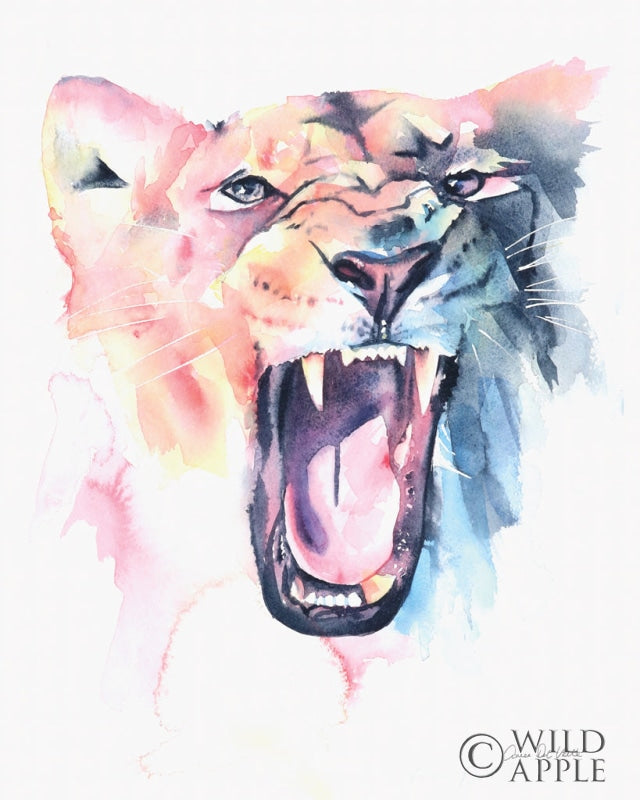 Reproduction of Wild Lioness by Aimee Del Valle - Wall Decor Art