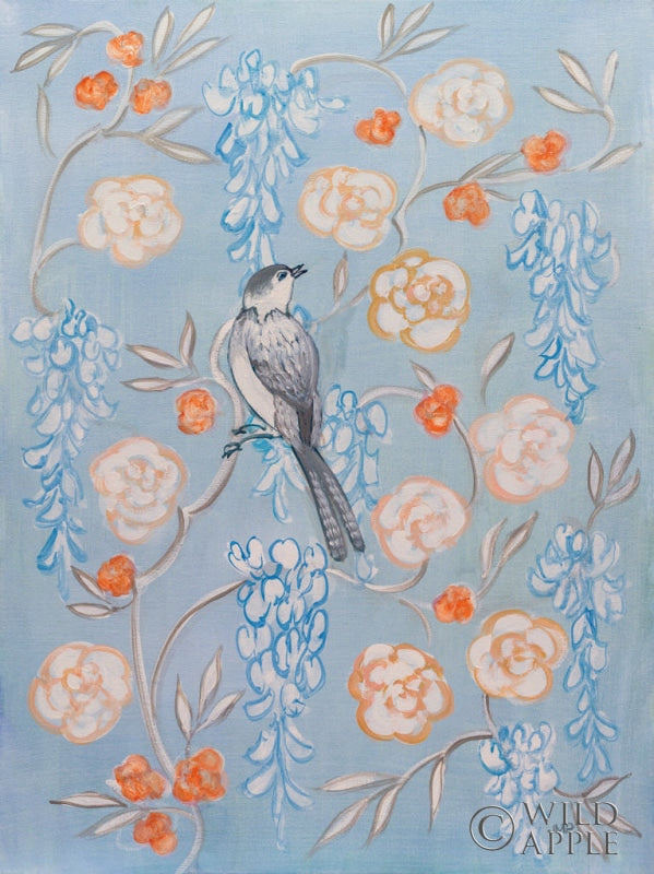 Reproduction of Heirloom Chinoiserie Bird I by Julia Purinton - Wall Decor Art