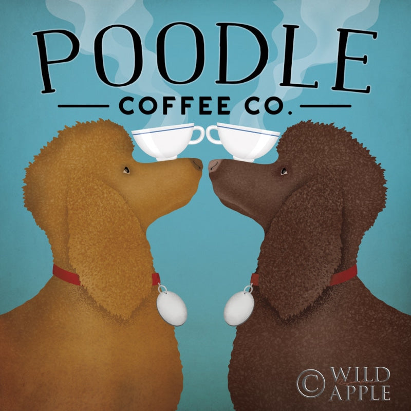 Reproduction of Double Poodle Coffee by Ryan Fowler - Wall Decor Art