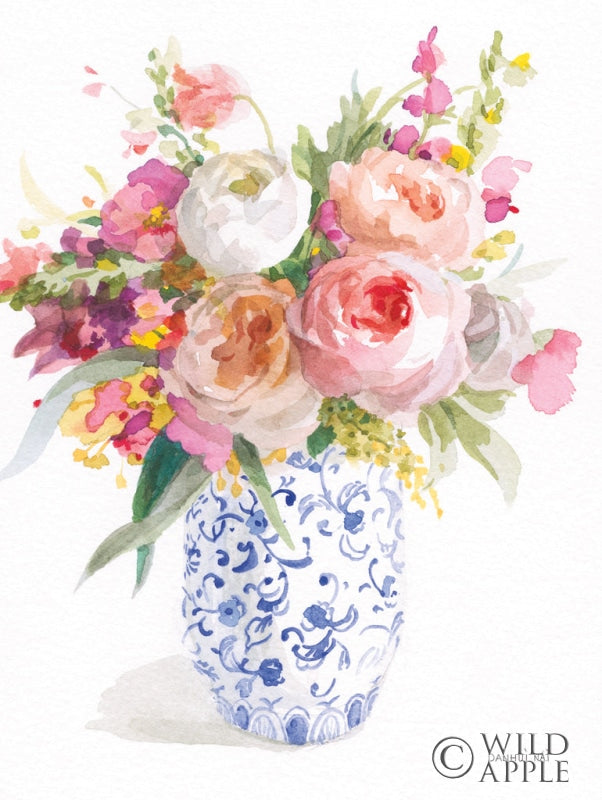 Reproduction of Sunday Bouquet I by Danhui Nai - Wall Decor Art