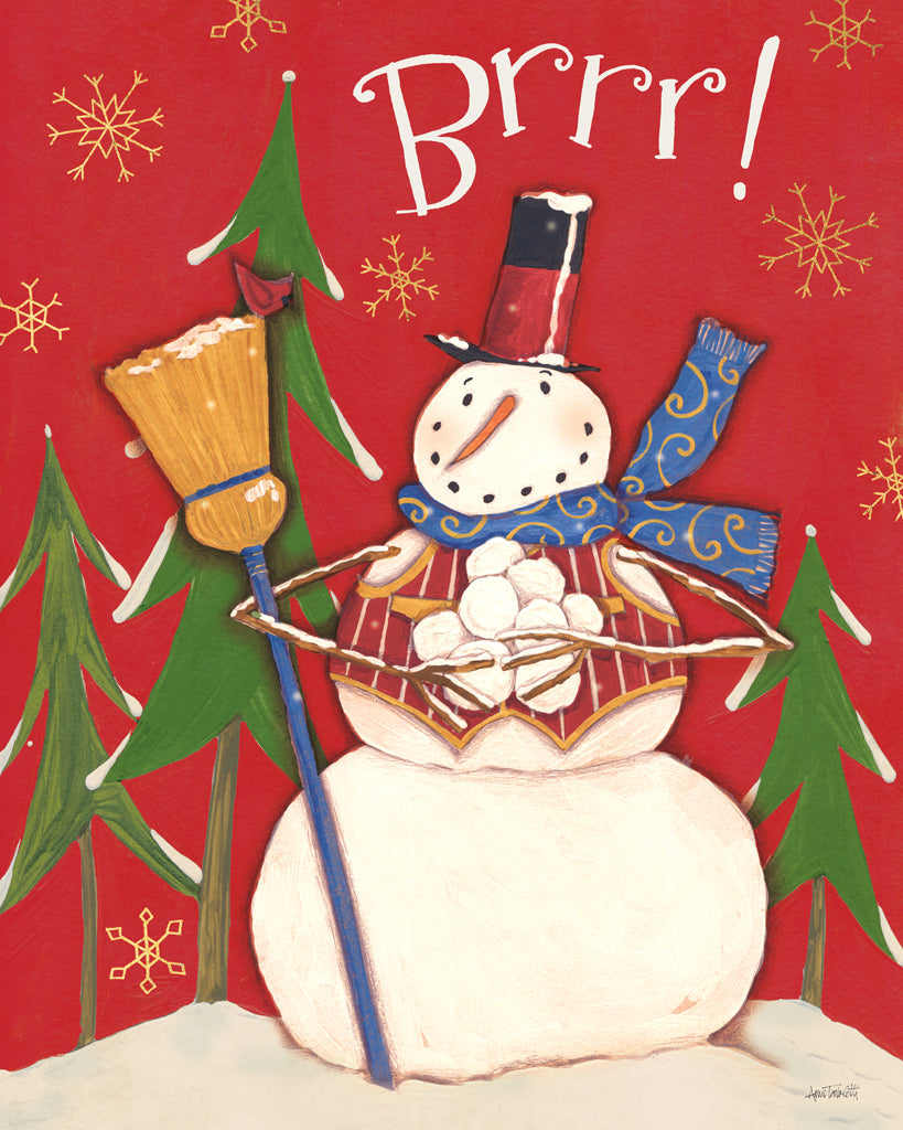 Reproduction of Snowmen Season II Red Green by Anne Tavoletti - Wall Decor Art