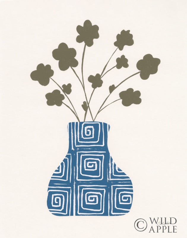 Reproduction of Shadow Vessels II Vallarta Blue by Courtney Prahl - Wall Decor Art