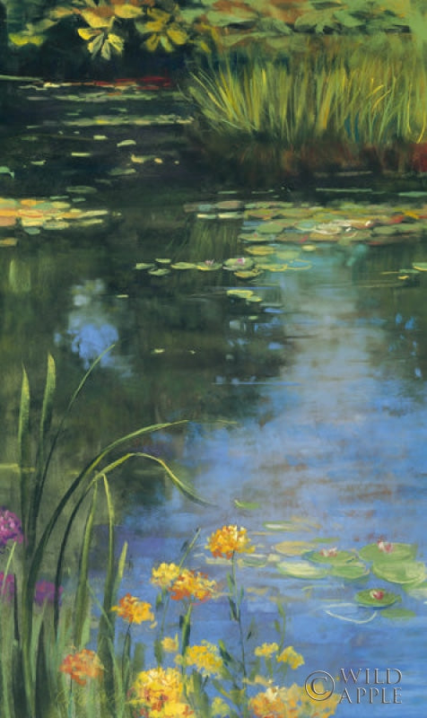 Reproduction of Garden Pond II by Carol Rowan - Wall Decor Art