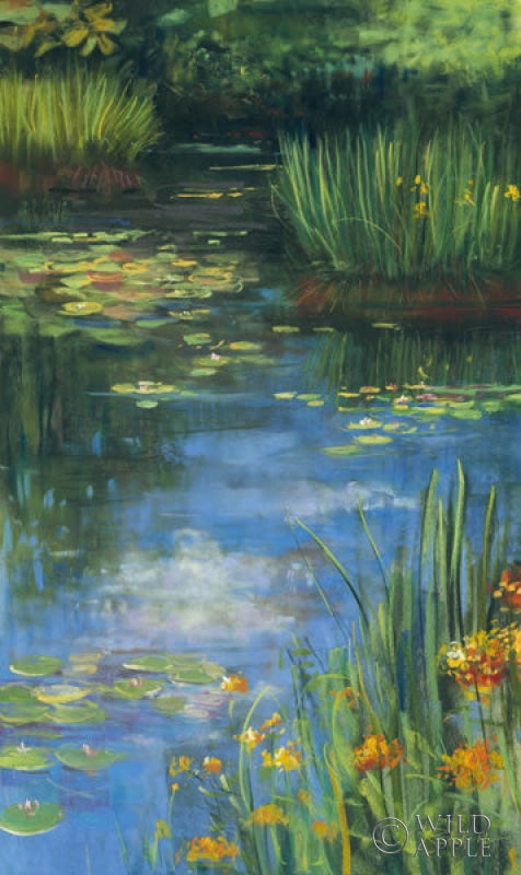 Reproduction of Garden Pond III by Carol Rowan - Wall Decor Art
