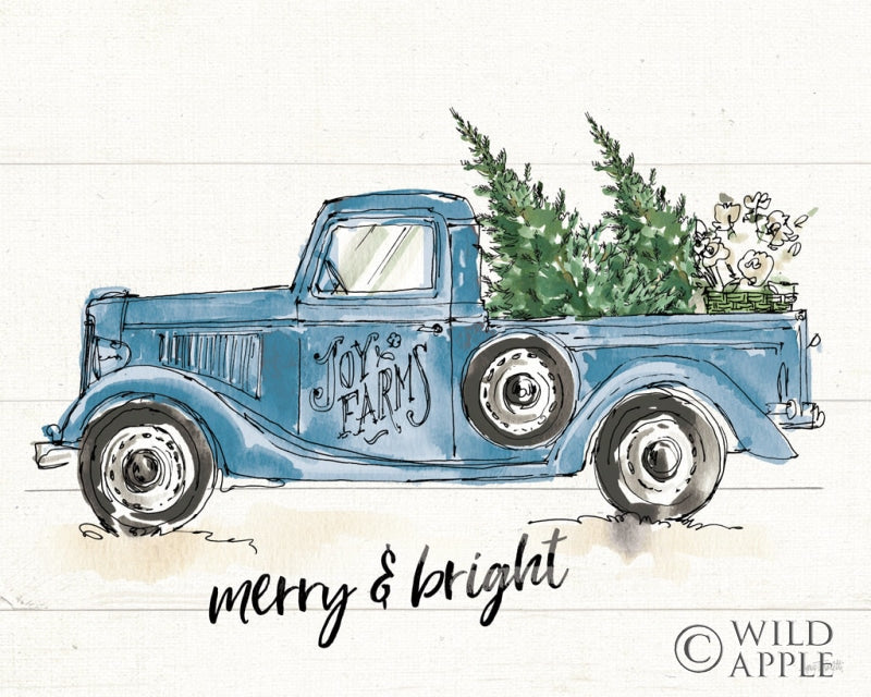 Reproduction of Modern Farmhouse VIII Merry Blue by Anne Tavoletti - Wall Decor Art