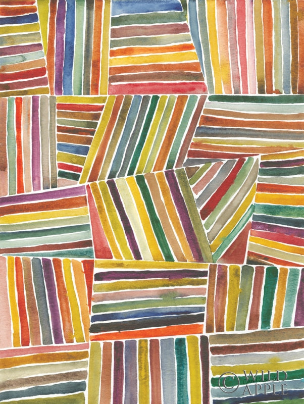 Reproduction of Stripes I by Cheryl Warrick - Wall Decor Art