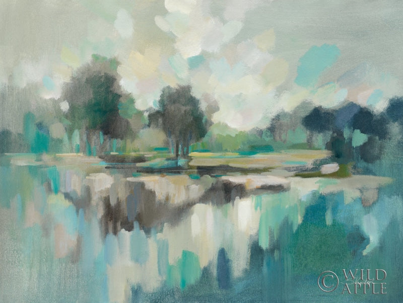 Reproduction of Dreamland with Navy by Silvia Vassileva - Wall Decor Art