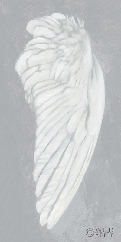 Reproduction of Wings III on Gray Flipped by James Wiens - Wall Decor Art