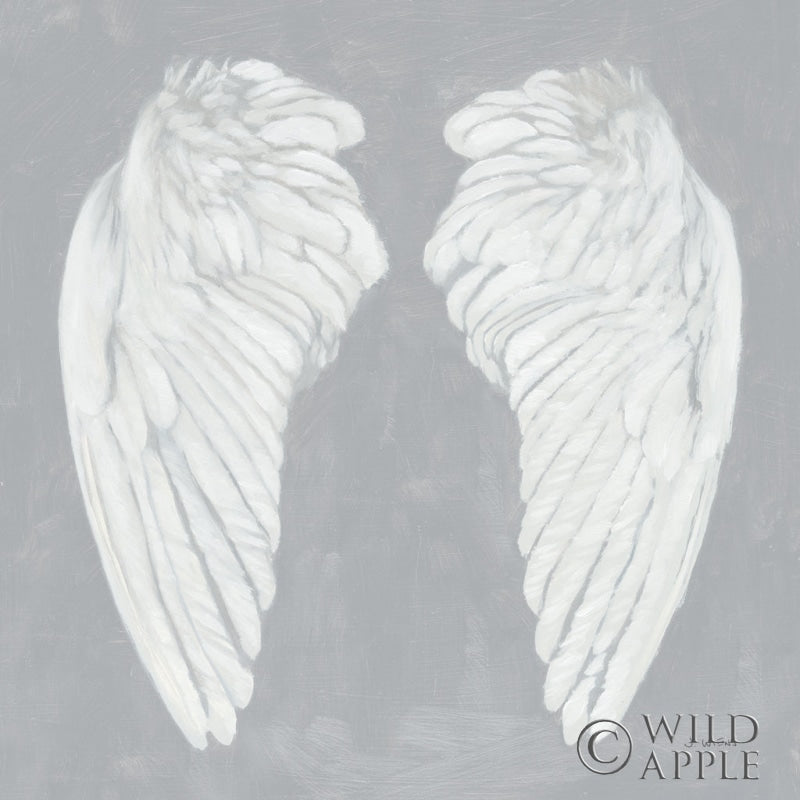 Reproduction of Wings I on Gray Flipped by James Wiens - Wall Decor Art