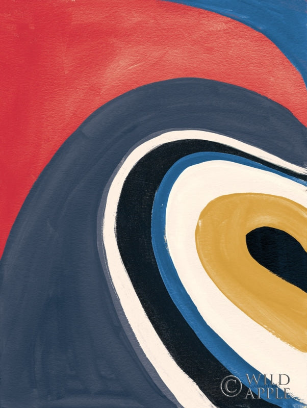 Reproduction of In the Groove I Retro by Danhui Nai - Wall Decor Art