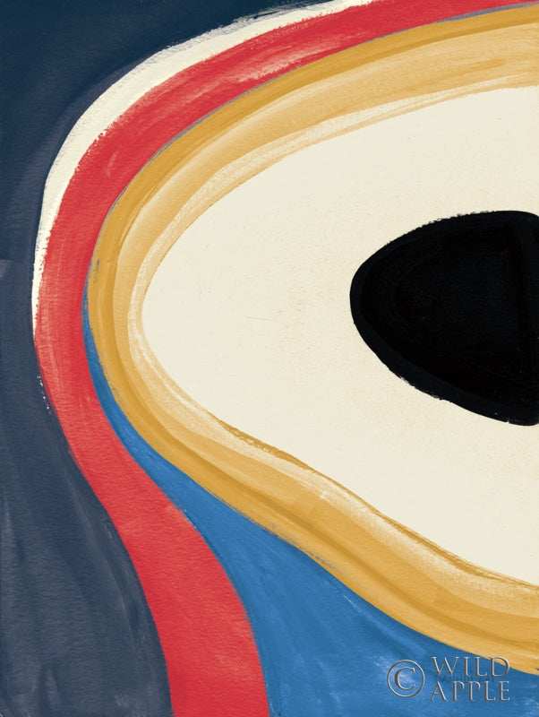 Reproduction of In the Groove II Retro by Danhui Nai - Wall Decor Art