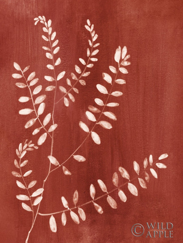 Reproduction of Simple Nature I Burgundy by Danhui Nai - Wall Decor Art