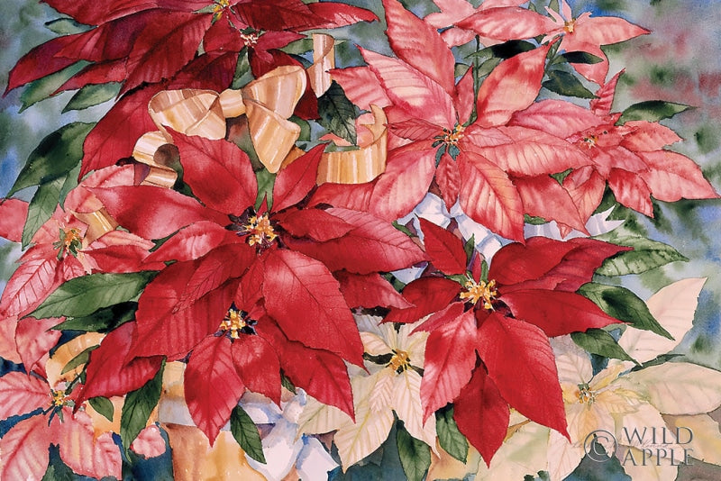 Reproduction of Poinsettia by Kathleen Parr McKenna - Wall Decor Art