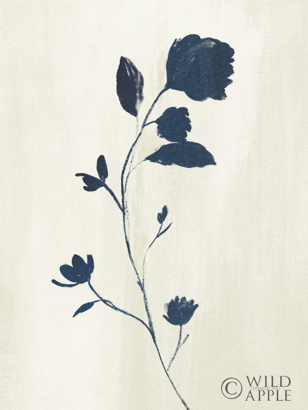Reproduction of Simple Nature III Indigo Cream by Danhui Nai - Wall Decor Art