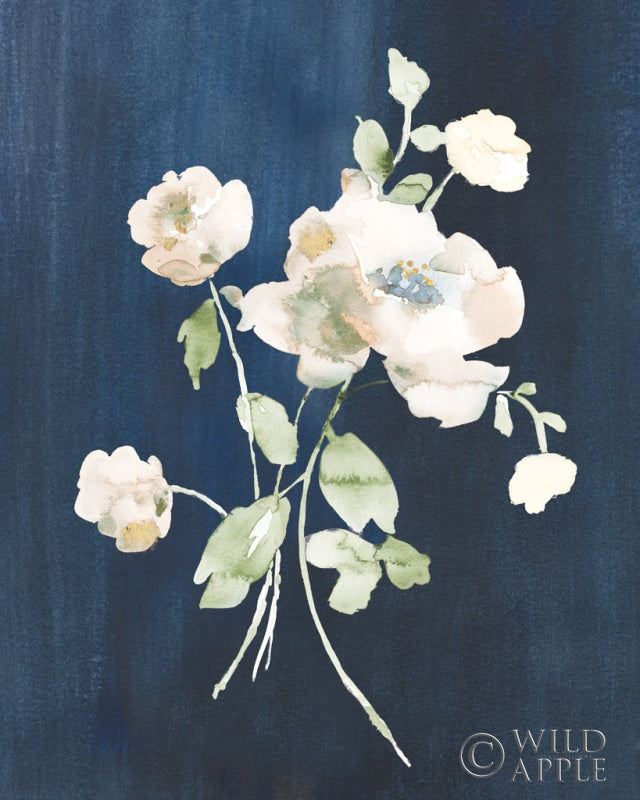 Reproduction of White Florals of Summer III by Danhui Nai - Wall Decor Art