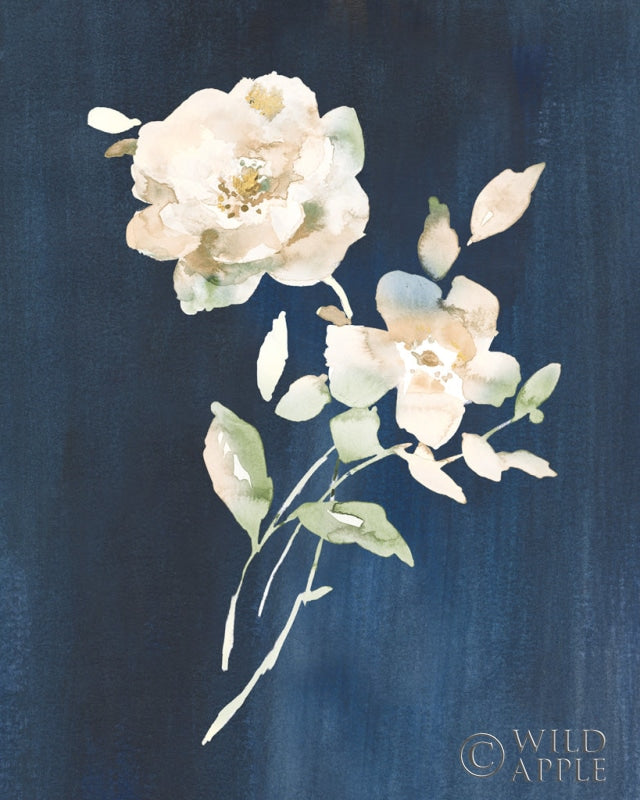 Reproduction of White Florals of Summer IV by Danhui Nai - Wall Decor Art