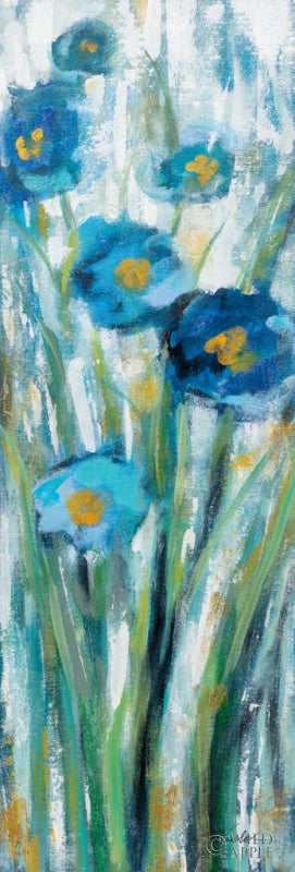 Reproduction of Tall Blue Flowers I by Silvia Vassileva - Wall Decor Art