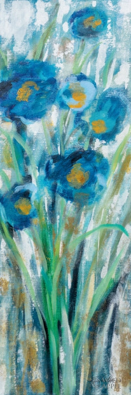 Reproduction of Tall Blue Flowers II by Silvia Vassileva - Wall Decor Art