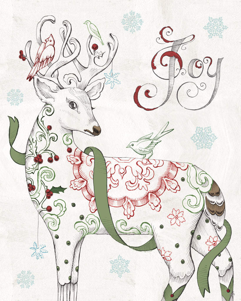 Reproduction of Christmas Season IV by Daphne Brissonnet - Wall Decor Art