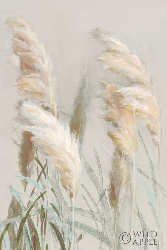 Reproduction of Neutral Pampas Grasses III by Danhui Nai - Wall Decor Art
