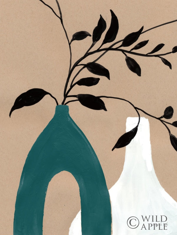 Reproduction of Slender Stems I Blue by Danhui Nai - Wall Decor Art