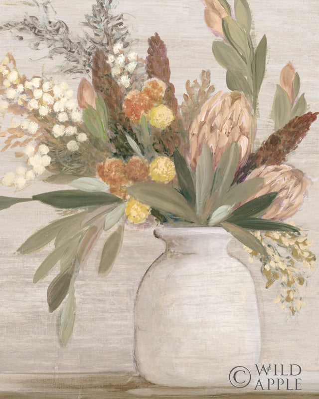 Reproduction of Light Protea Still Life by Julia Purinton - Wall Decor Art