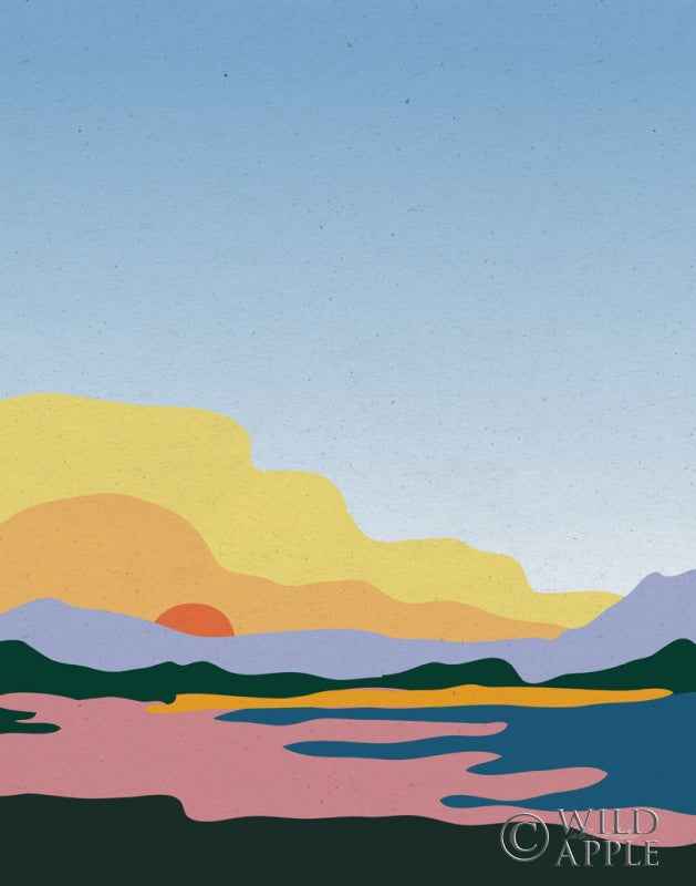 Reproduction of Hills and Valleys III No Clouds by Sara Zieve Miller - Wall Decor Art