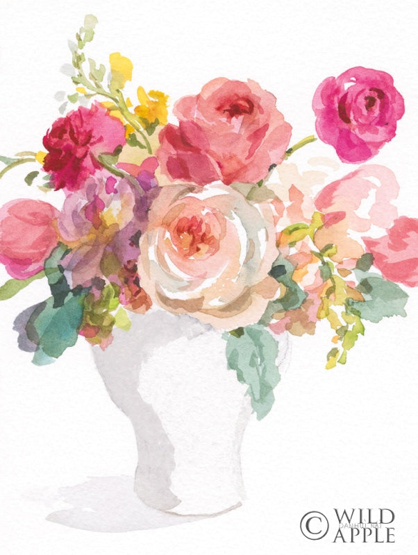 Reproduction of Sunday Bouquet II Neutral by Danhui Nai - Wall Decor Art