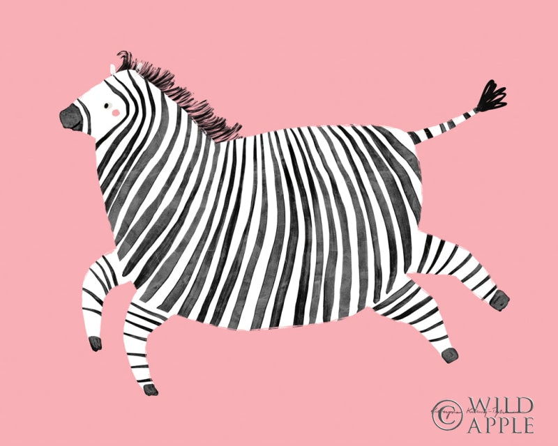 Reproduction of Zebra by Kasia Kucwaj-Tybur - Wall Decor Art