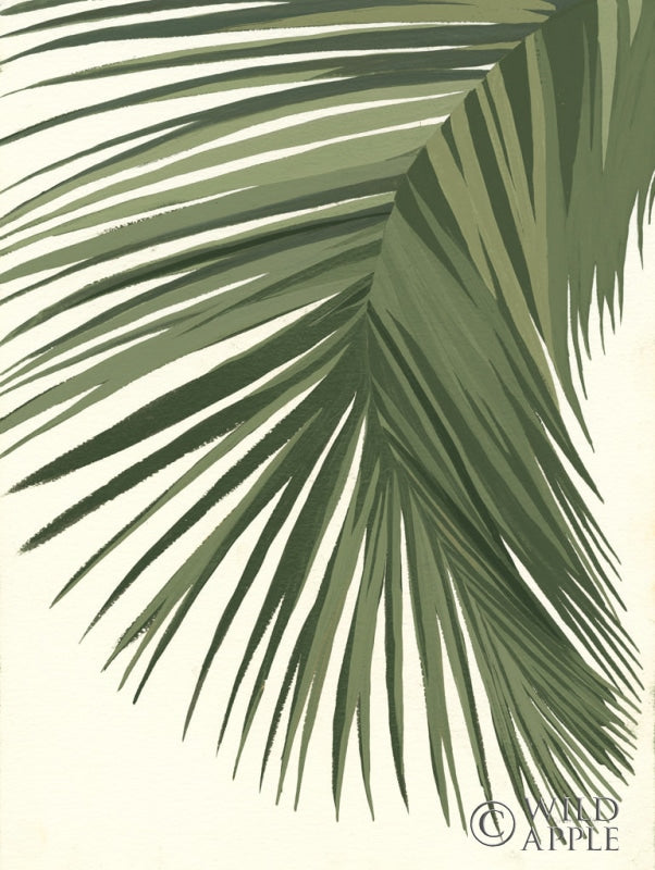 Reproduction of Retro Big Leaf II Reversed Green by Danhui Nai - Wall Decor Art