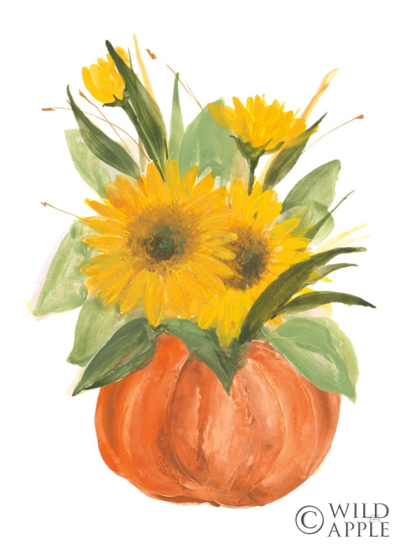Reproduction of Pumpkin Sunflowers II by Chris Paschke - Wall Decor Art